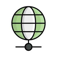 An icon design of global network, easy to use vector