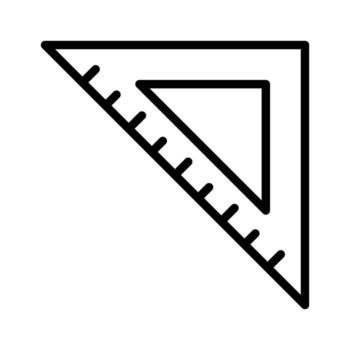 Triangular ruler vector design, ready for premium use
