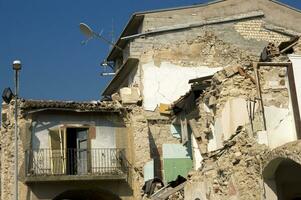 photographic documentation of the devastating earthquake in central Italy photo