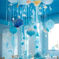 an underwater wonderland for a birthday celebration photo