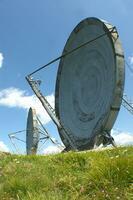 old and large disused radio antennas photo