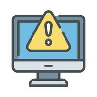 System error warning for webpage, banner, presentation, social media, documents vector