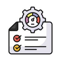 A unique icon of file management in trendy style, ready to use vector