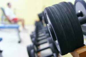 equipment inside a gym photo