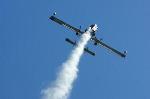 forest firefighting plane in action photo