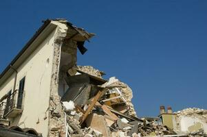 photographic documentation of the devastating earthquake in central Italy photo