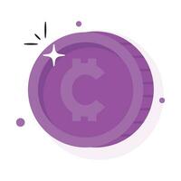 Well designed icon of digital currency coin, cryptocurrency coin vector design