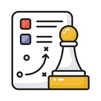 Unique icon of business strategic planning, editable vector of tactical planning