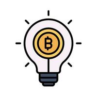 Take a look at classy vector design of bitcoin Idea in modern style