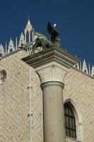 Construction details of the city of Venice photo