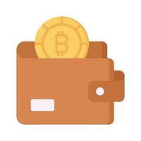 Well designed icon of digital wallet in trendy style vector