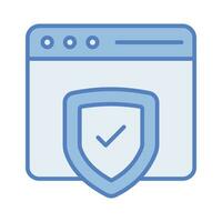 Check this beautiful vector icon of website security, ready to use
