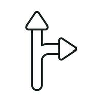 Well designed icon of directional arrow, ready to use vector