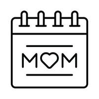 Mothers day calendar vector design, ready for premium use