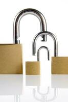 a lock with several locks and keys photo