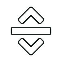 Vertical resize arrows vector design