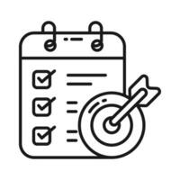 Get your hands on this catchy icon of task goal in trendy style, ready to use icon vector