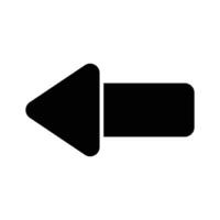 Left Arrow Icon in trendy style isolated on white background vector