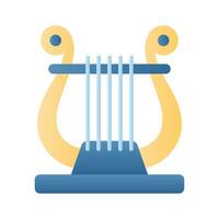 Download this premium icon of harp, greek musical instrument vector