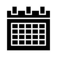 Calendar vector design, customizable icon isolated on white background