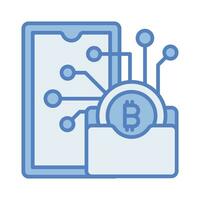 Well designed icon of digital wallet in trendy style vector