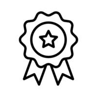 Flat vector of star badge, modern icon of quality badge in editable style