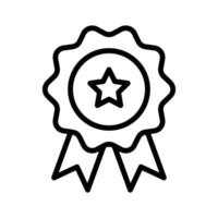 Flat vector of star badge, modern icon of quality badge in editable style