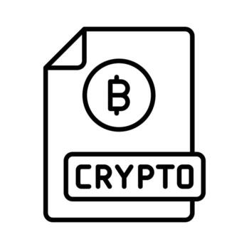 Well designed icon of bitcoin document, Btc with document vector