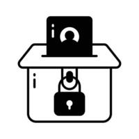 Check this beautifully designed icon of voting in editable style, premium vector