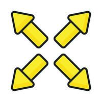 Check this carefully crafted icon of directional arrows vector