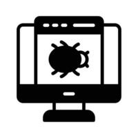 Website error, system hacking, web security, software bug, fault in computer program vector