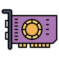 Have a look at this beautiful icon of gpu mining, customizable vector