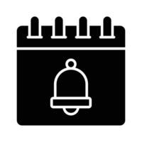 Alarm on calendar showing concept icon of event reminder vector