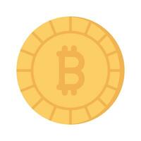Well designed icon of Bitcoin, cryptocurrency coin vector design