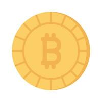 bien diseñado icono de bitcoin, criptomoneda moneda vector diseño