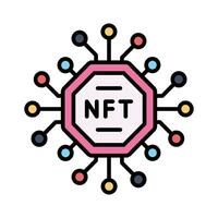 nft tecnología vector diseño Listo para prima descargar