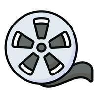 A customizable vector of film roll in modern style ready to use icon