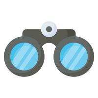 An optical instrument with a lens for each eye, used for viewing distant objects, binoculars vector design in trendy style