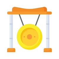 Check this carefully crafted icon of gong in modern style, customizable vector