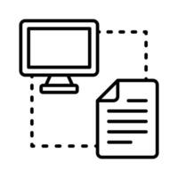 Peer to peer network vector design in modern style