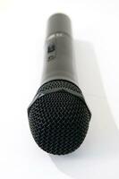 a microphone on a white background photo