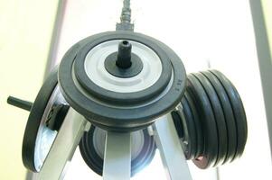 equipment inside a gym photo