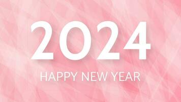 2024 Happy New Year on colorful background vector