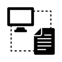 Peer to peer network vector design in modern style
