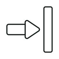 Close or logout arrow vector design isolated on white background
