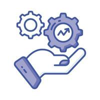 Check this carefully crafted vector of management services in trendy style