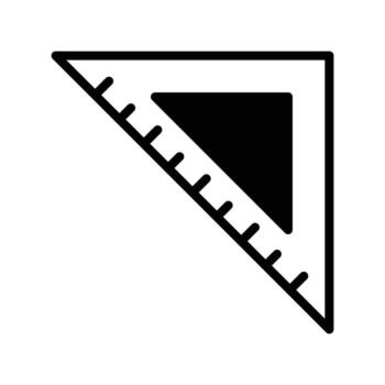 Triangular ruler vector design, ready for premium use