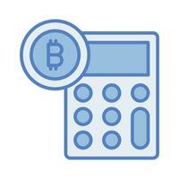 Check this amazing Bitcoin Calculator vector design, customizable icon