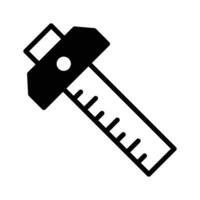 Check this beautifully designed icon of t scale, measurement tool vector design