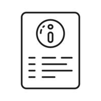 Check this carefully designed icon of information document in modern style vector